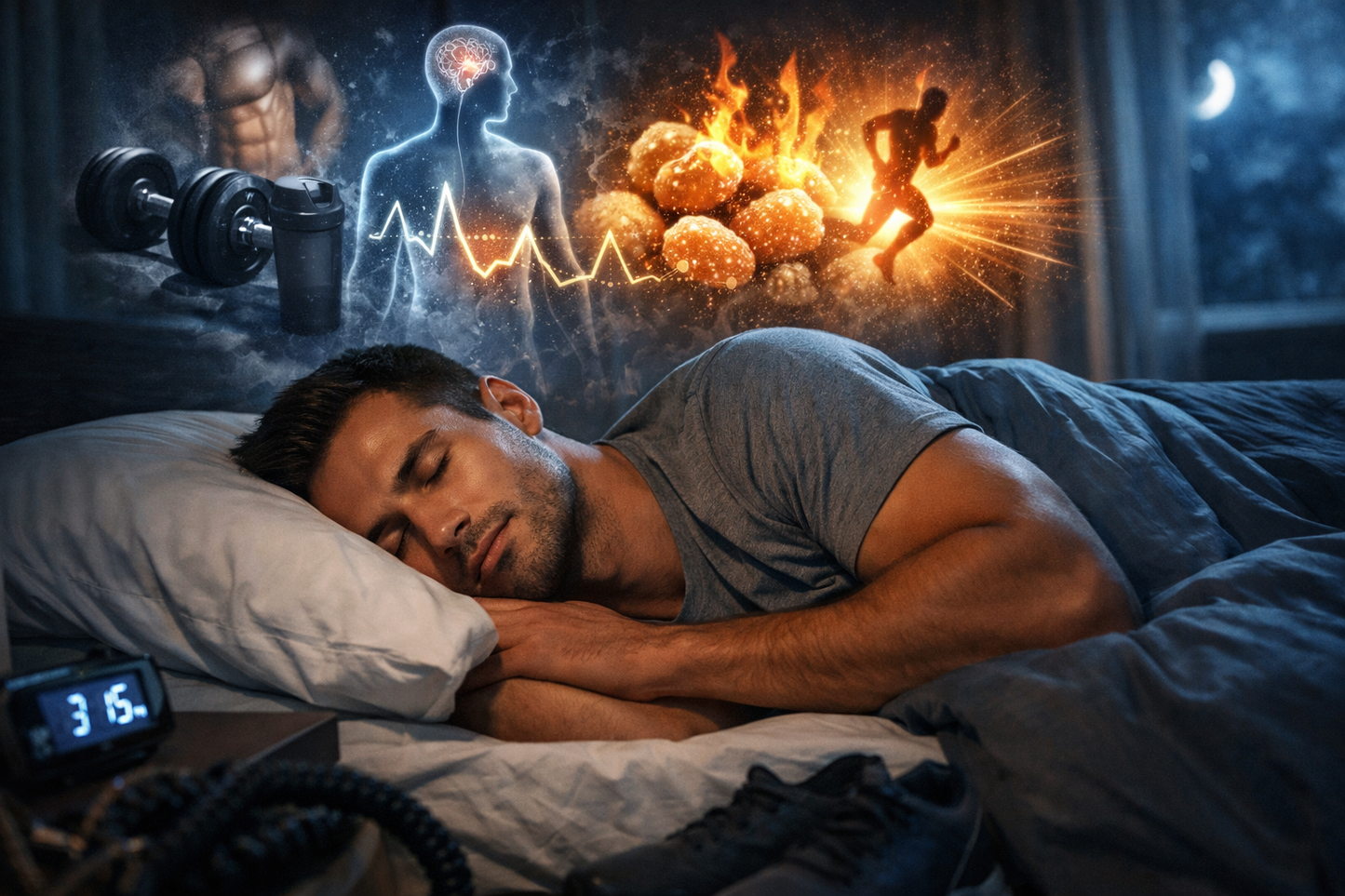 Schlaf & Fitness: Warum deine Nächte über Muskelaufbau und Fettverbrennung entscheiden