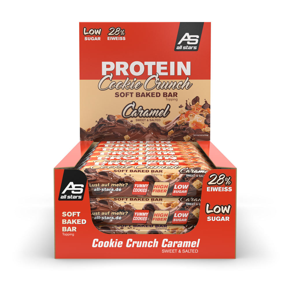 ALL STARS Cookie Crunch Bar Caramel im Tray
