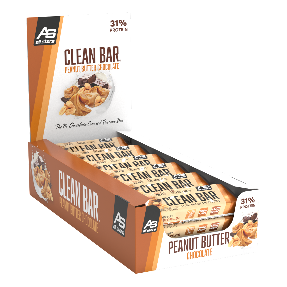 All Stars_Clean Bar_Peanut Putter Choc_CDU.771_Cutout