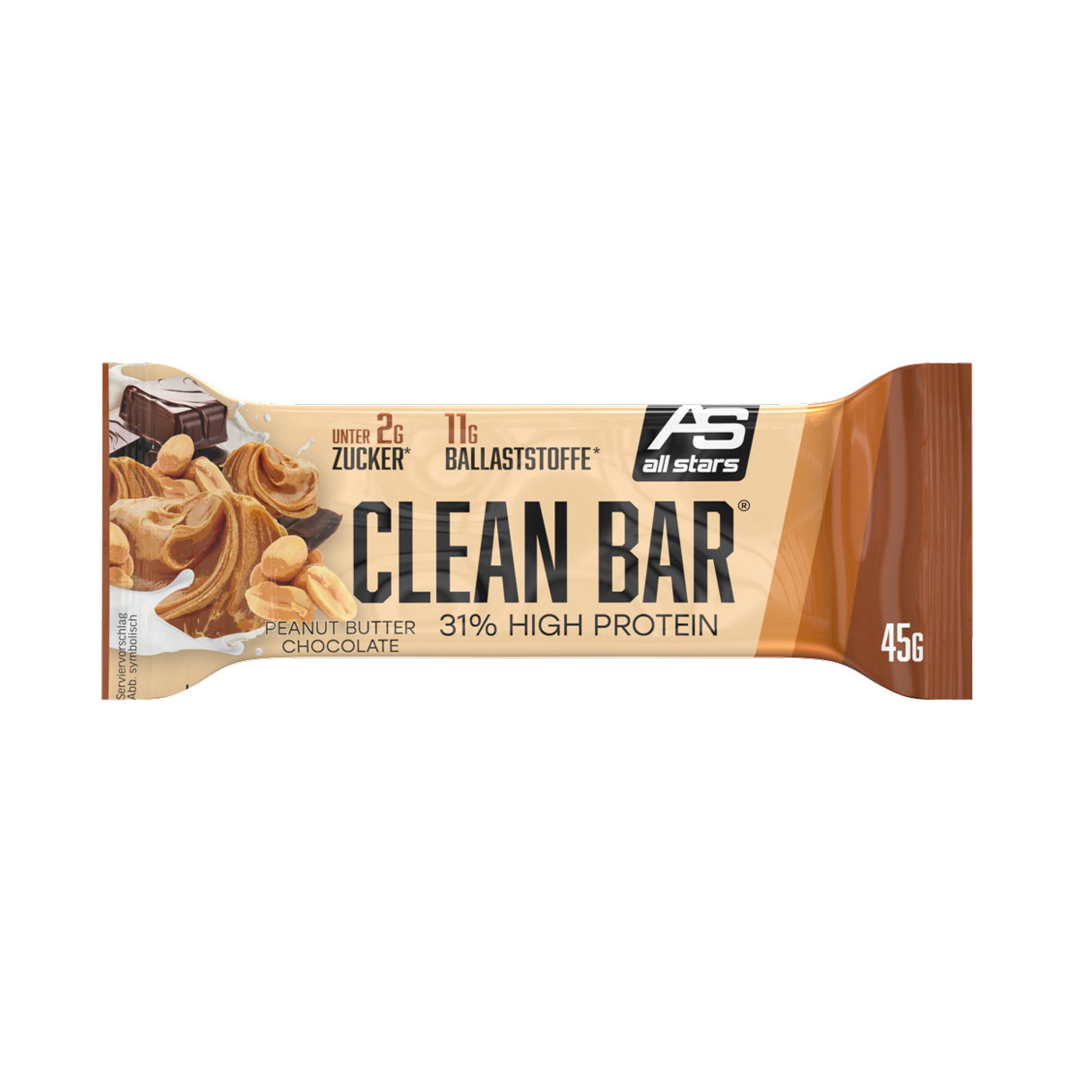 All Stars_Clean Bar_Peanut Putter Choc_Front.746_Cutout