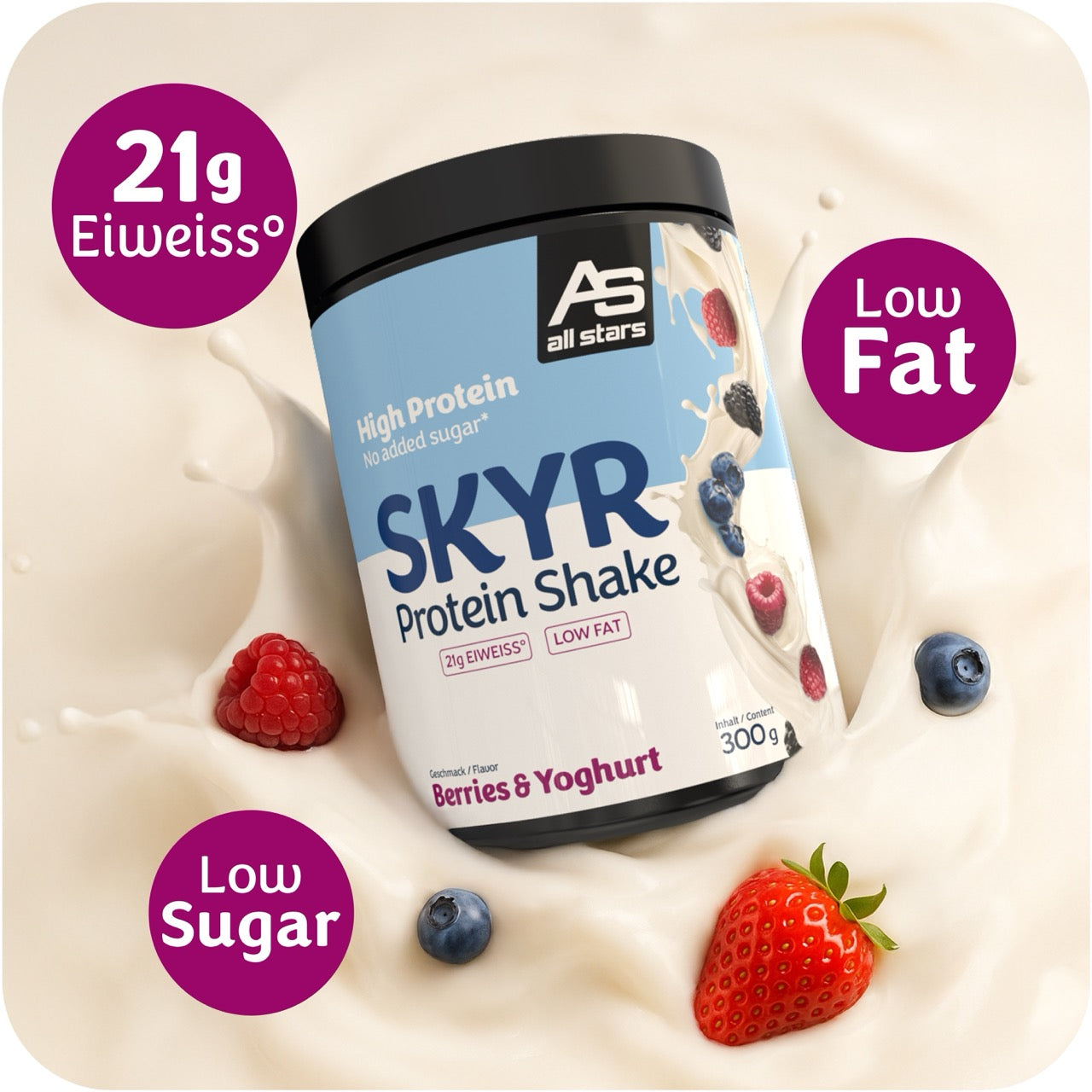 Gro (SKYR Protein 300g_Berries - Yoghurt_Image 2)