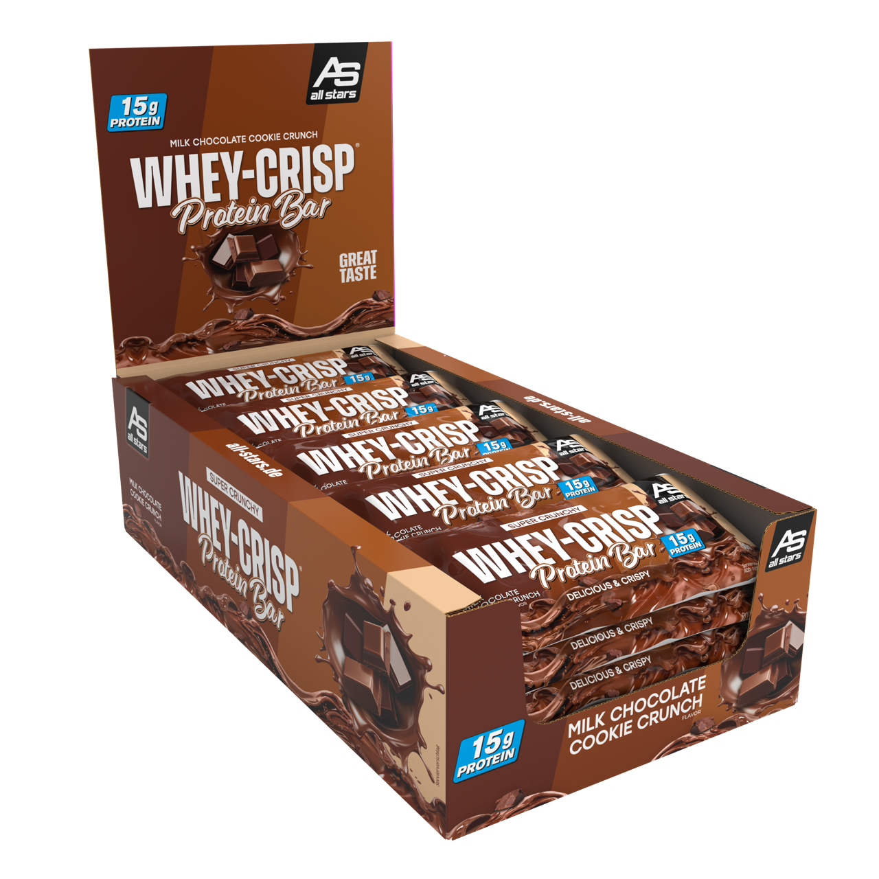 Gro (WHEY CRISP_Milk Choc Cookie Crunch_DISPLAY LEFT_Render-Layer 1)