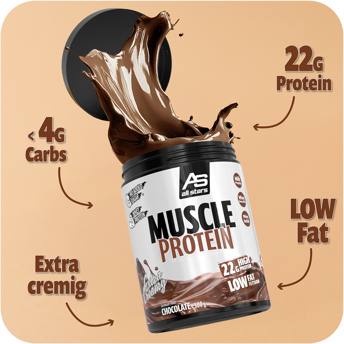Muscle Protein 300g_Chocolate_Top7_dwg_Image 2